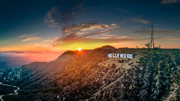 Hollywood,cala,County-62420:hollywood,Sign,With,Sun-burst