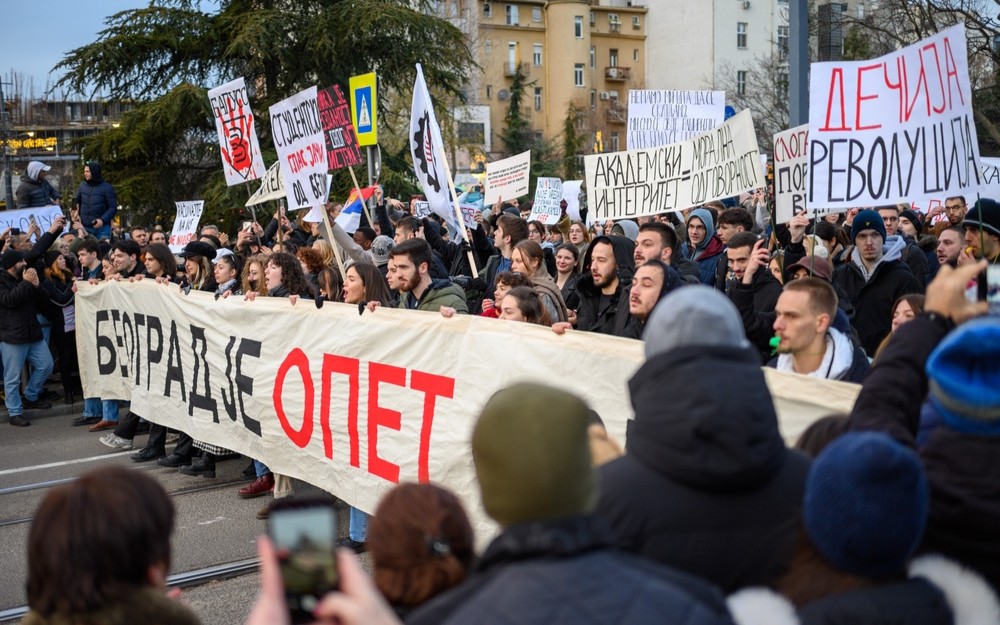 In Serbia le proteste popolari vanno avanti da ormai tre mesi