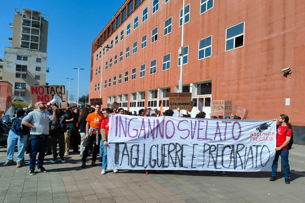 In tutta Italia proteste dei precari dell’Università contro la riforma Bernini