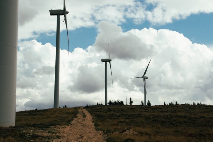 Wind,Farm,In,The,Italian,Mountains.,The,Green,Economy,And