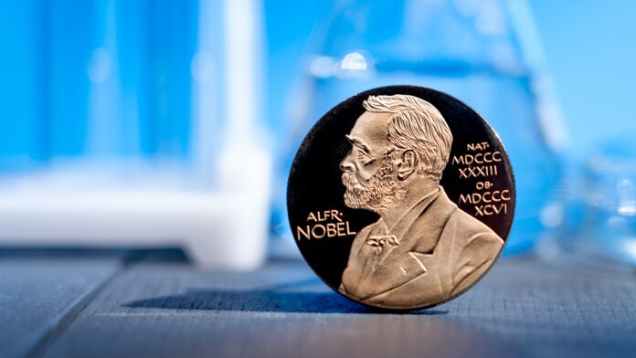 Moscow,December,03,2024,Alfred,Nobel,Prize,Concept,,Gold,Award