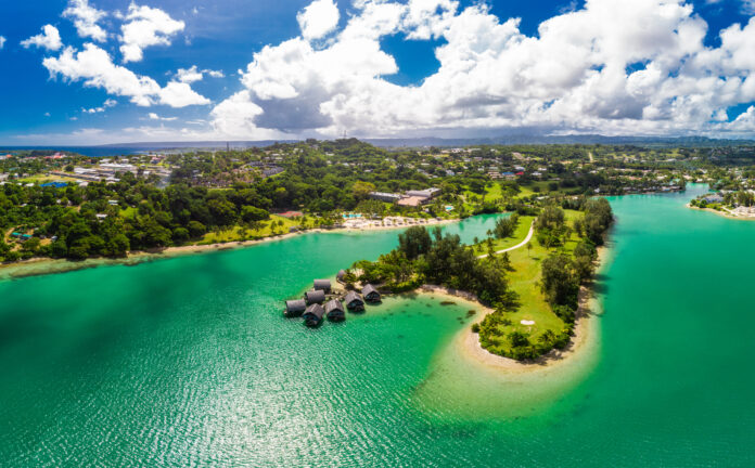 Port,Vila,,Vanuatu,-,April,3,2019:,Aerial,Drone,View
